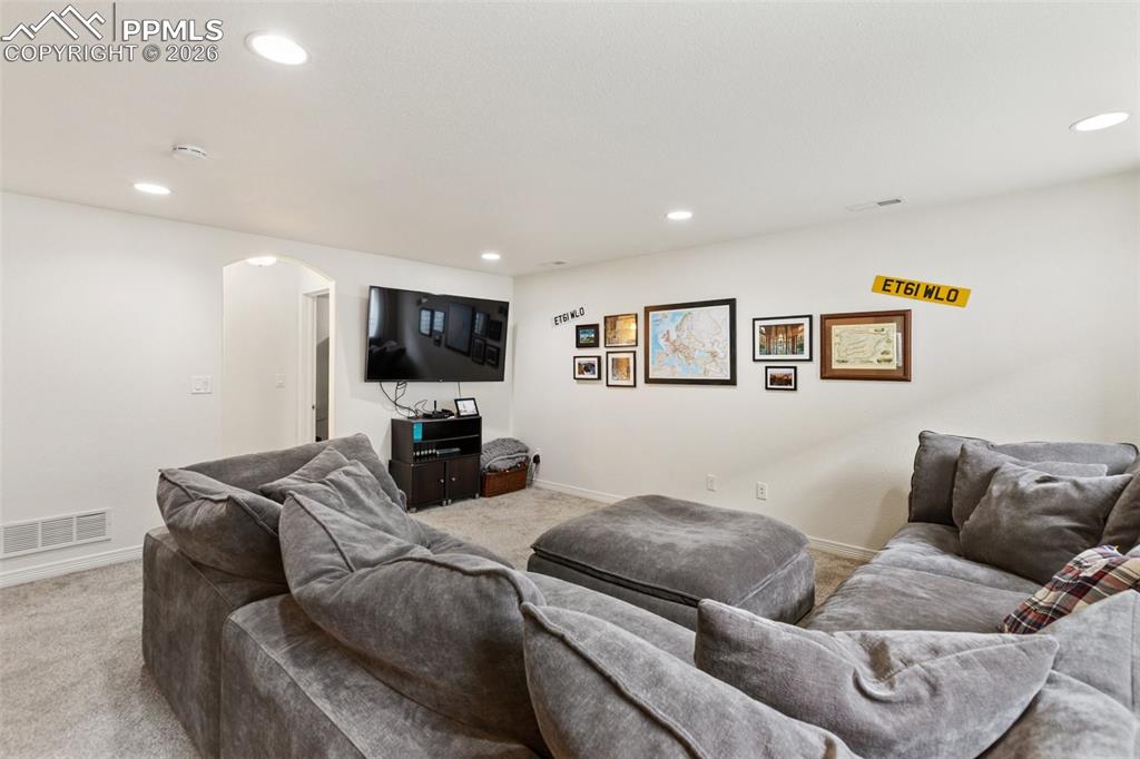 Image 27 of 34: Open rec space perfect for entertaining