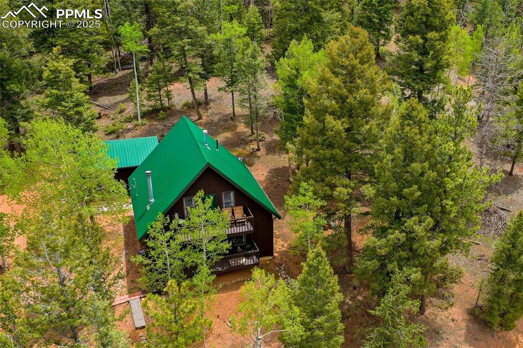 Image 44 of 49: View from above of property