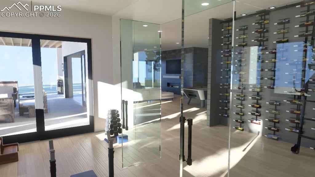 Image 25 of 45: View of wine room