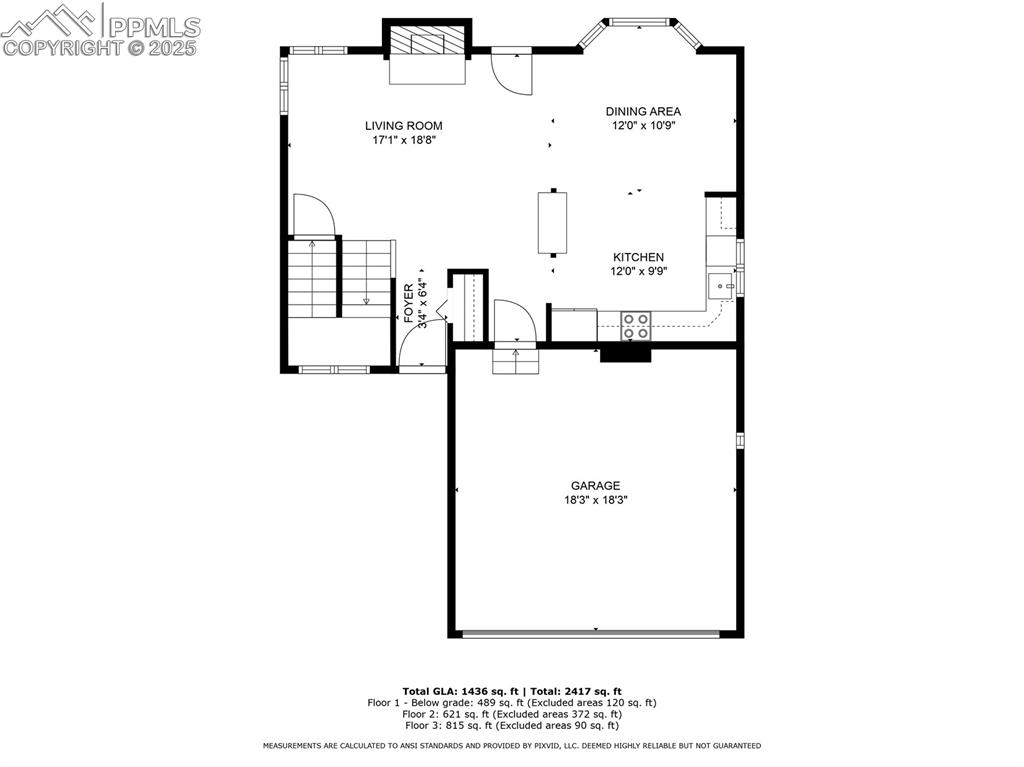 Image 28 of 31: View of floor plan / room layout