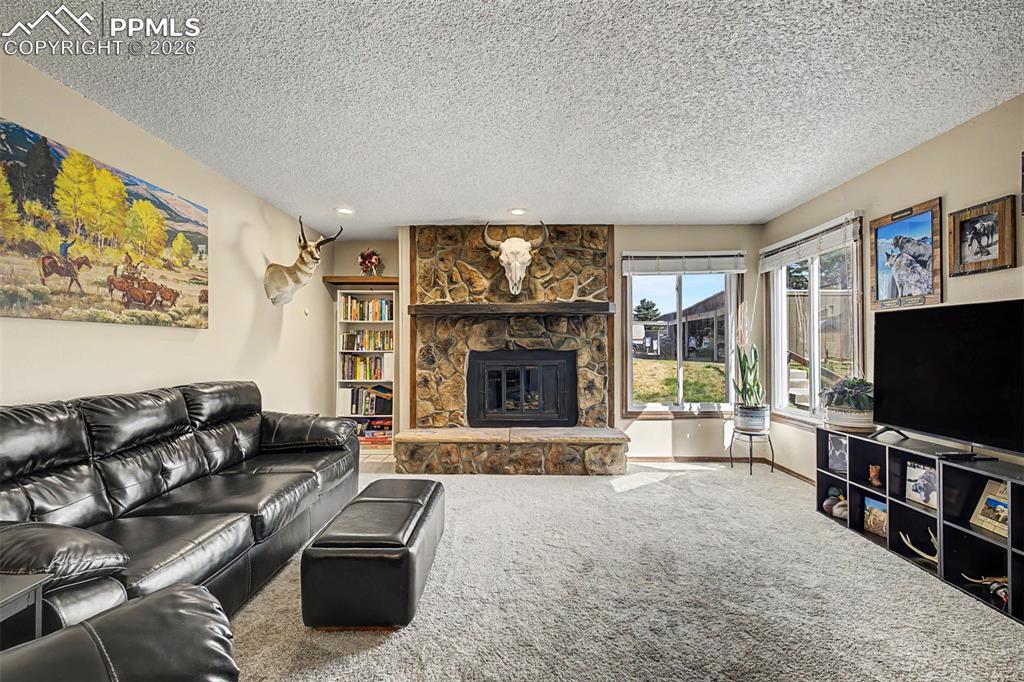 Image 3 of 23: The great room makes an instant impression with its dramatic floor-to-ceili