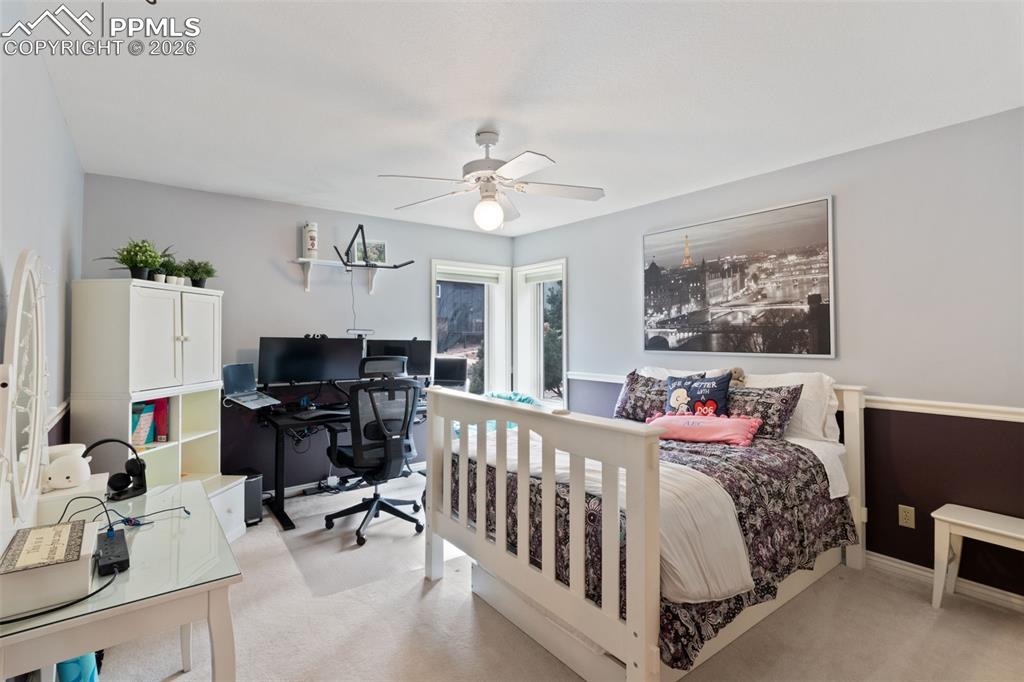 Image 33 of 47: Bedroom on upper level