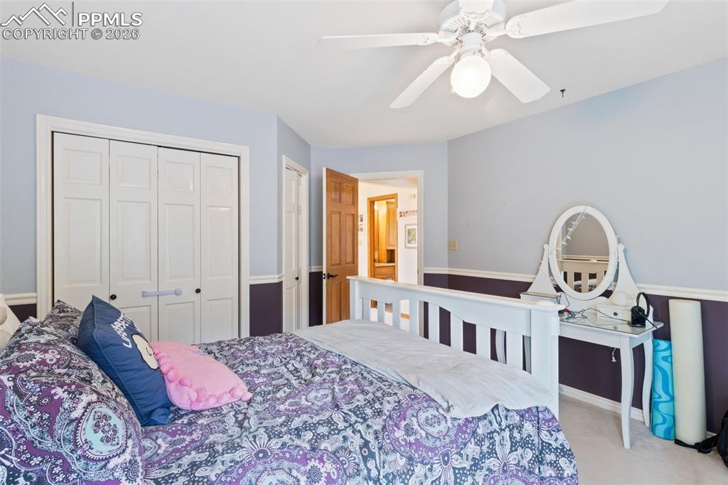 Image 34 of 47: Bedroom on upper level