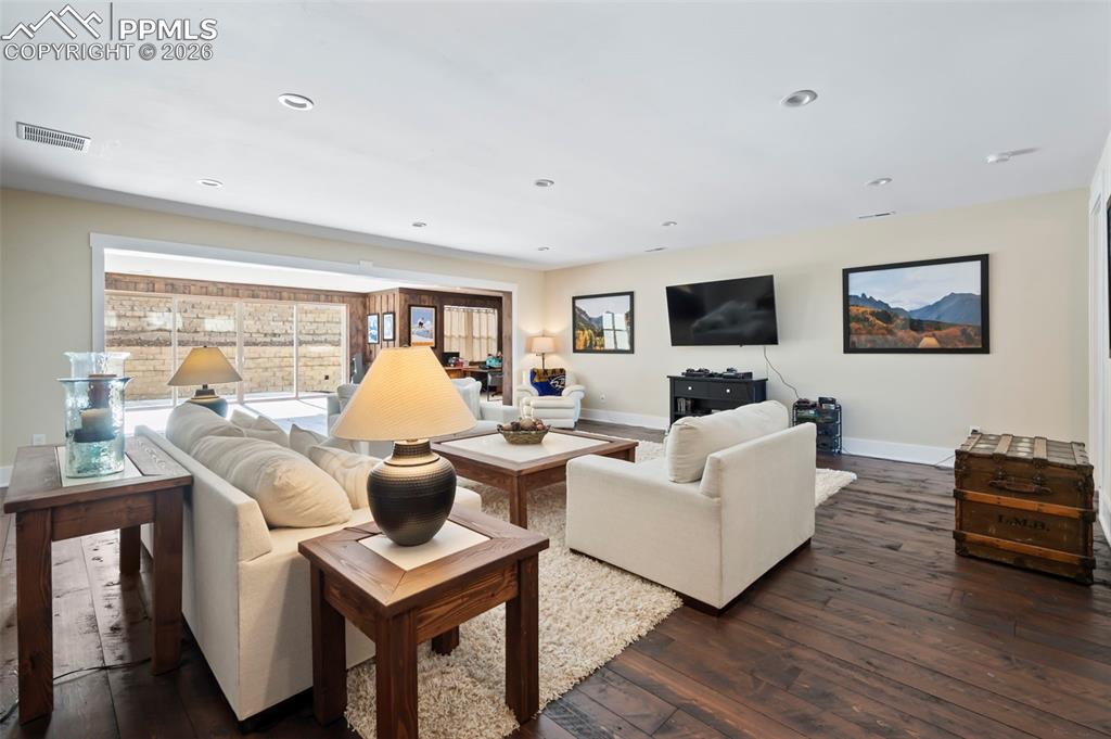 Image 20 of 33: Lower-Level Family Room