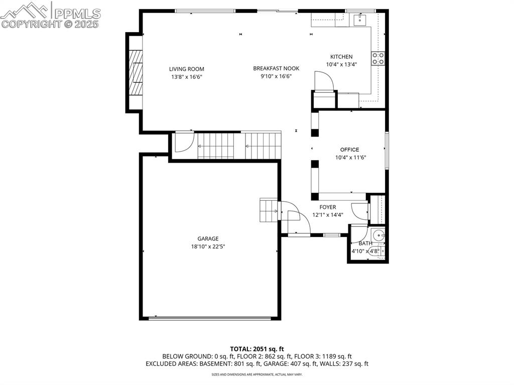 Image 36 of 50: Main Level Floor Plan