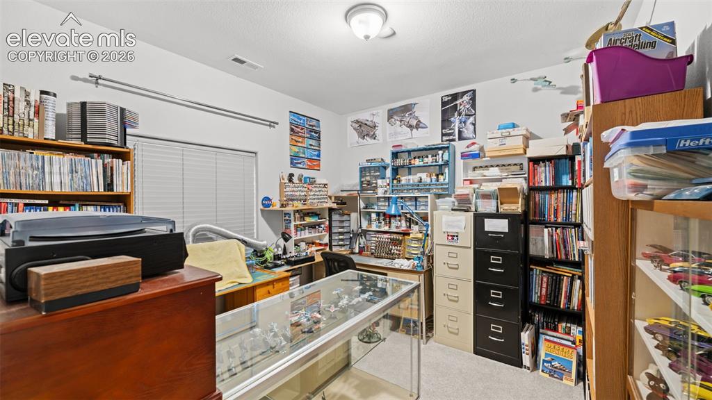 Image 18 of 45: Room featuring neutral wall paint, overhead lighting, and carpet flooring