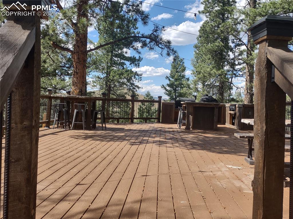 Image 13 of 50: Deck fm top of stairs