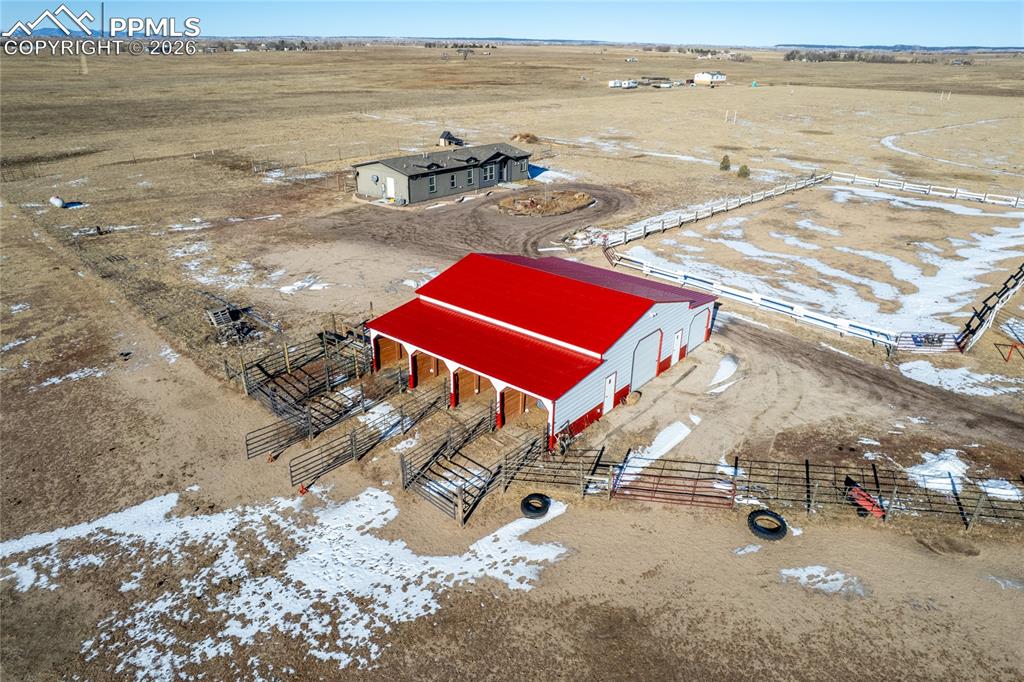 Image 30 of 50: Aerial view of sparsely populated area