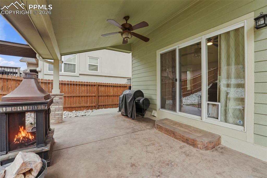 Image 50 of 50: Stamped Covered Patio