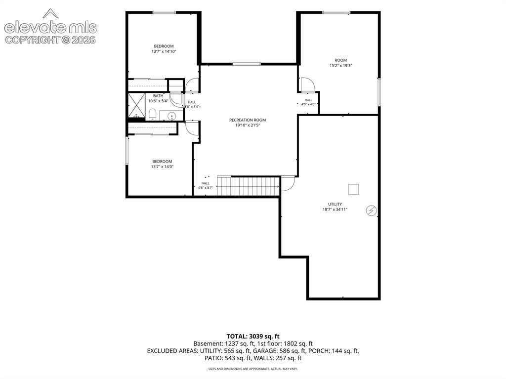Image 34 of 37: Basement Floorplan