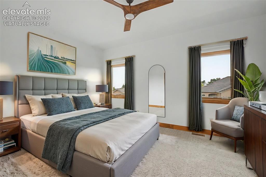 Image 28 of 48: Virtually staged Primary bedroom
