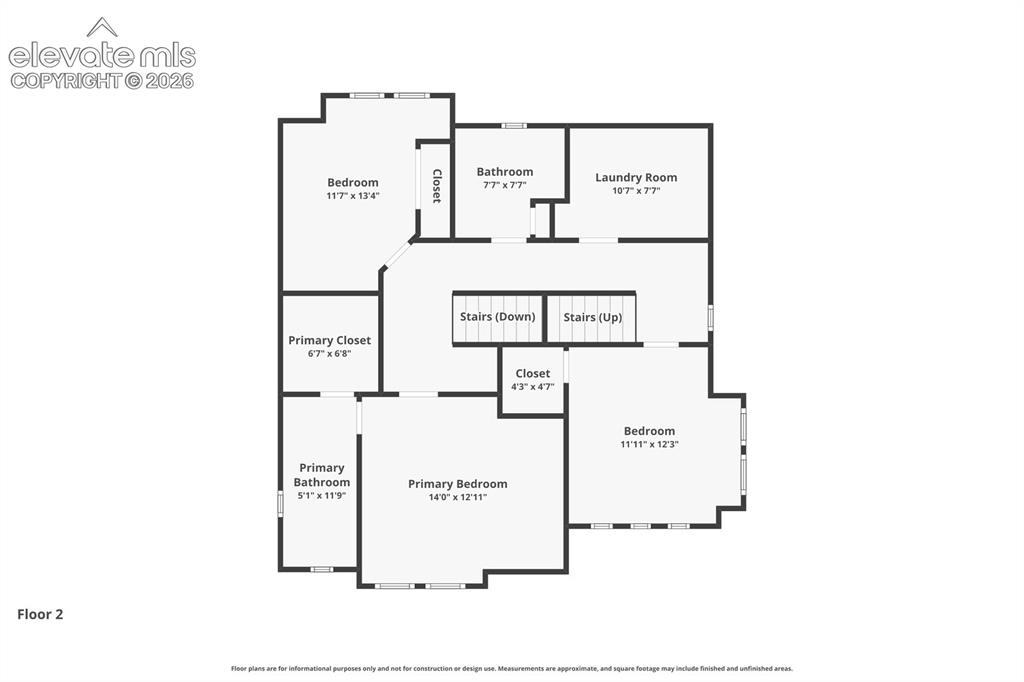 Image 30 of 31: Upper Level Floor plan
