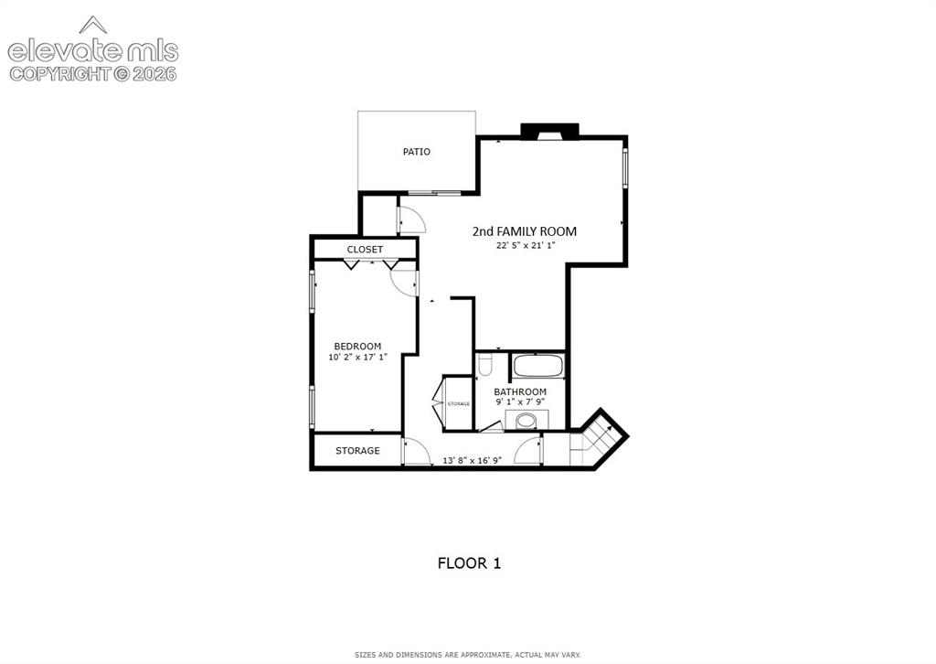 Image 27 of 30: Floor plan - first level (lower level)