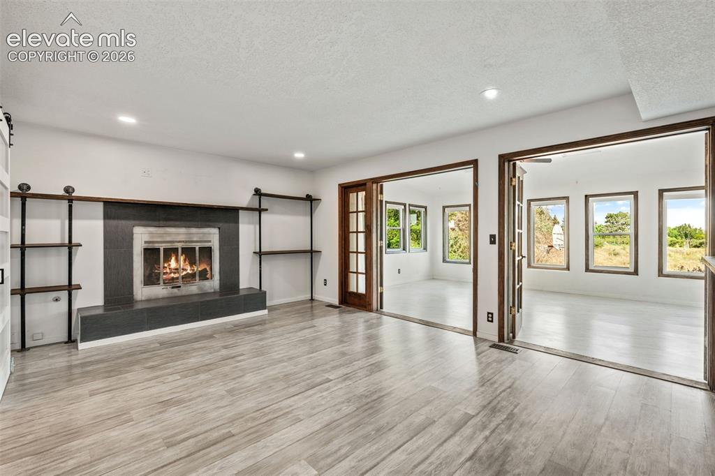 Image 12 of 50: Family Room with Fireplace