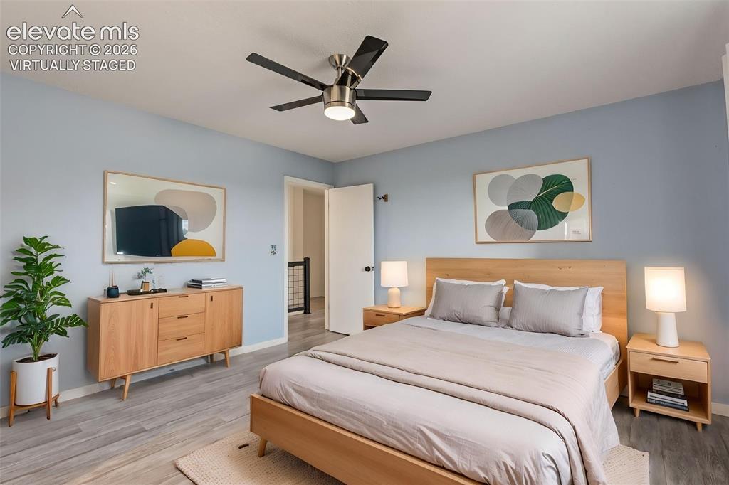 Image 25 of 50: Virtually staged Upper Bedroom