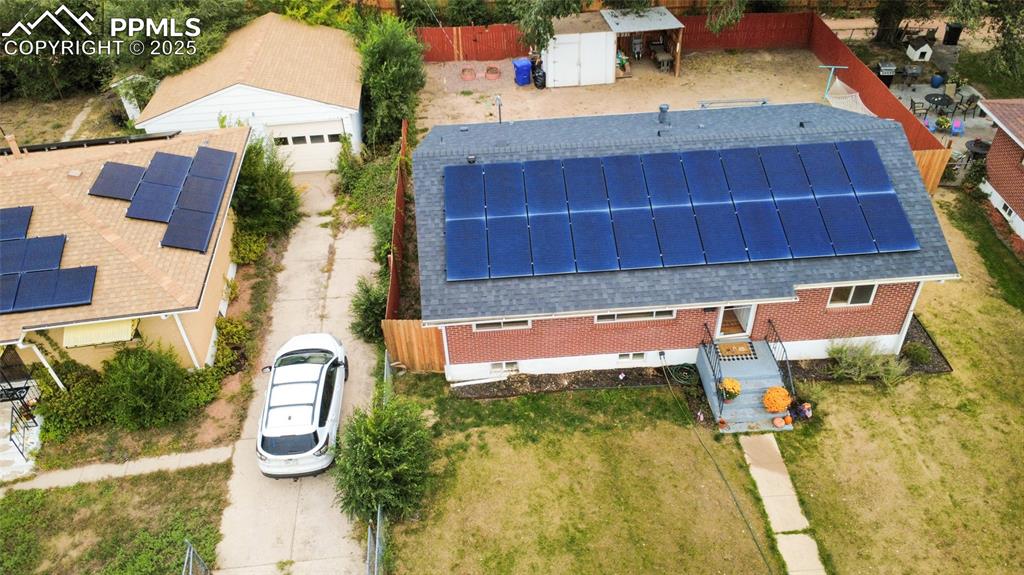 Image 28 of 28: Aerial view of property and surrounding area