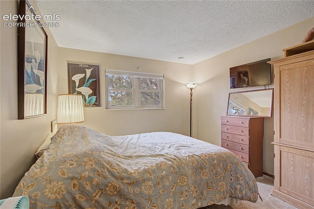 Image 17 of 38: Bedroom featuring neutral wall paint, carpeted flooring, and a window with