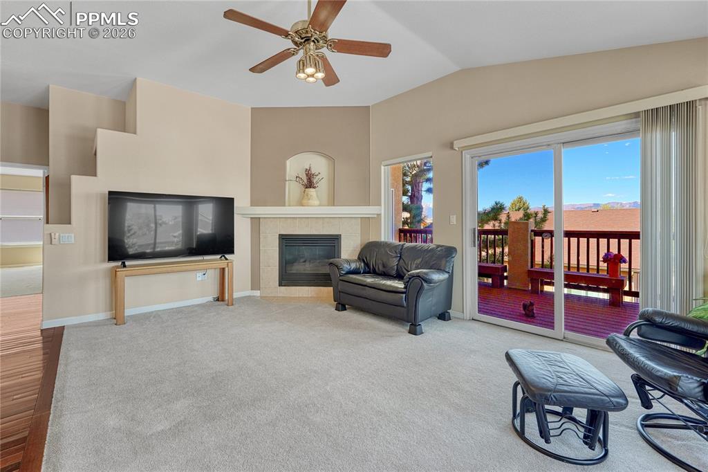 Image 12 of 50: ...gas fireplace and walk-out...