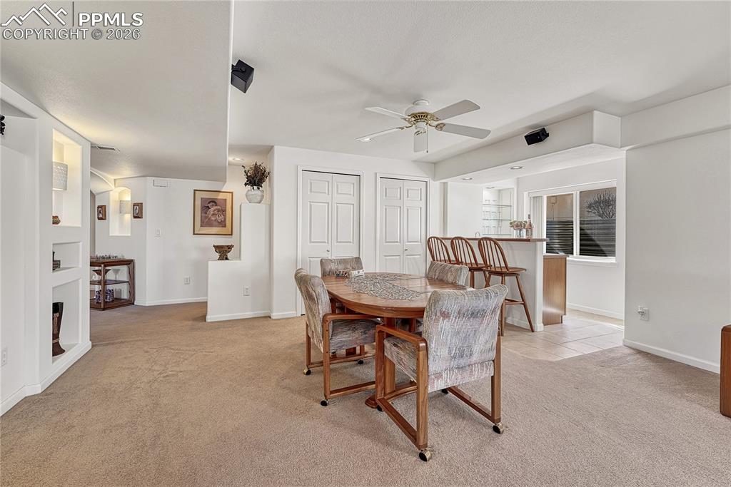 Image 40 of 50: Claim this area for yourself: hobbies, game tables, crafting, etc!