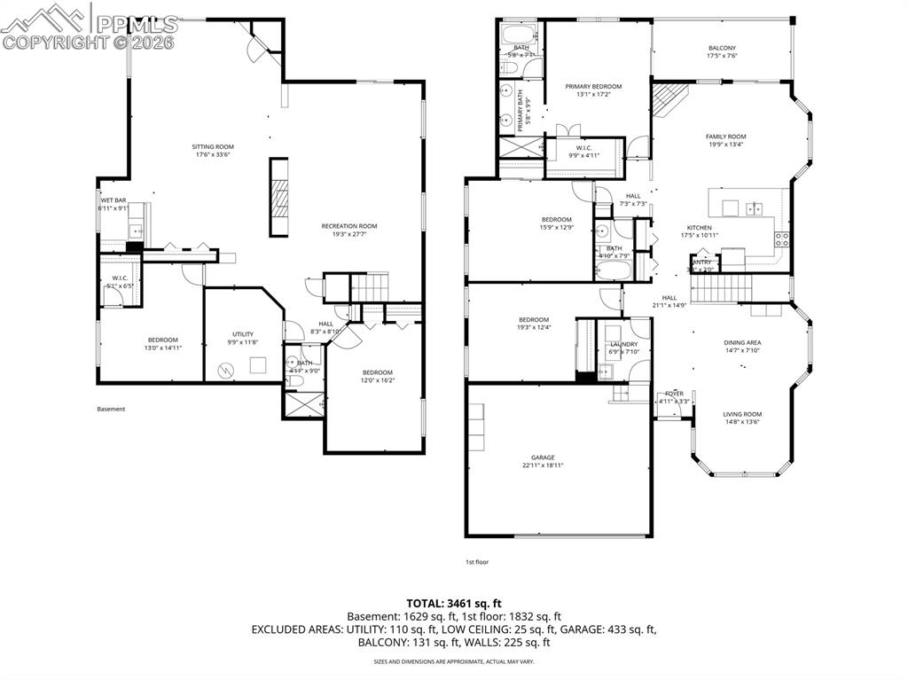 Image 50 of 50: Main and basement floor plans.