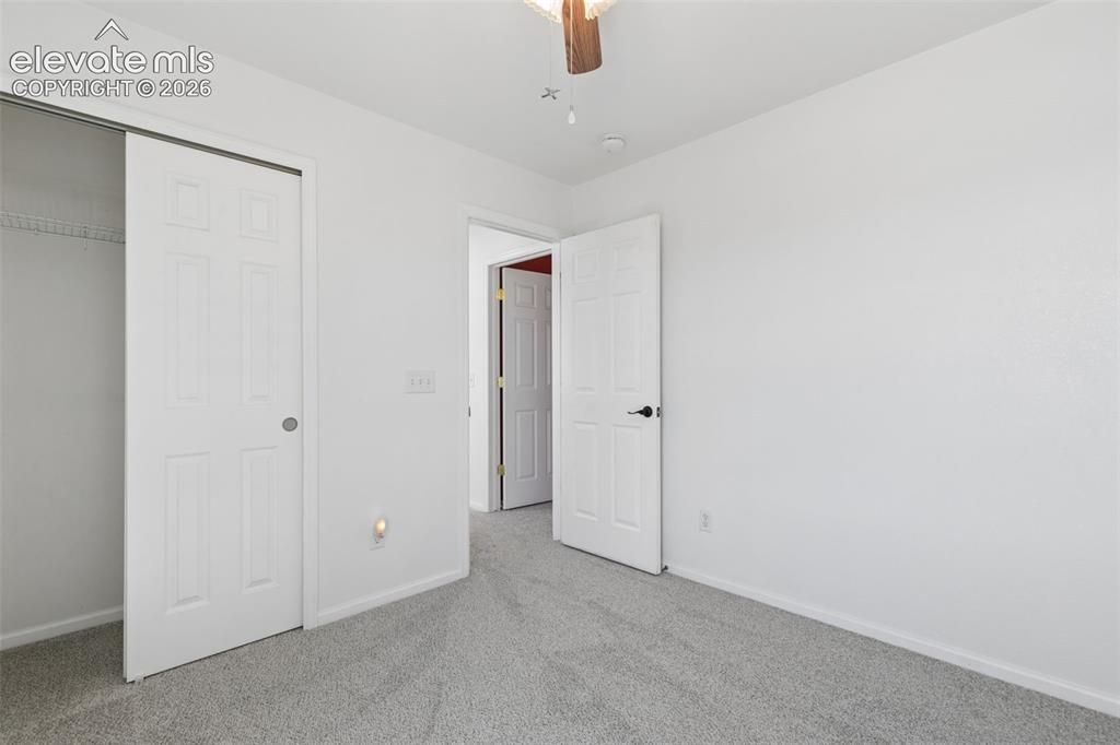 Image 21 of 35: Soft gray carpet flooring and white painted walls
