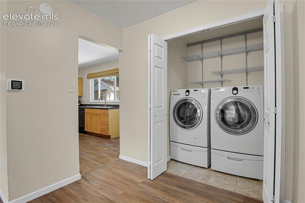 Image 20 of 28: Washer and Dryer included
