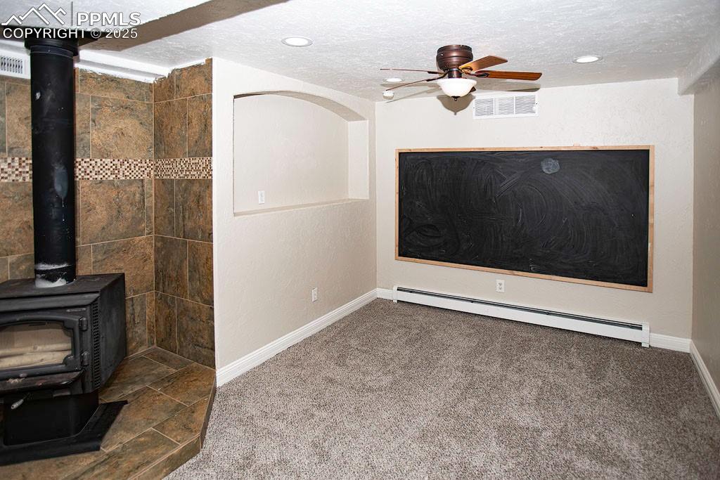 Image 17 of 23: Play area with chalk board lower level