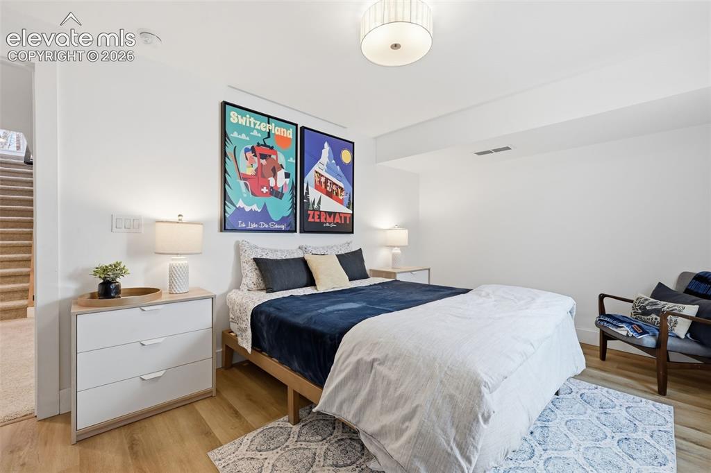 Image 27 of 50: Basement Apartment - Beautiful bedroom
could fit a king
mattress (current