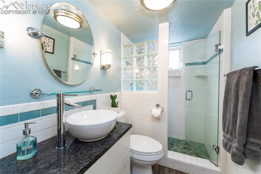 Image 12 of 27: lower level bathroom 