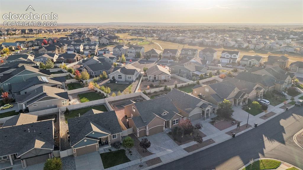 Image 44 of 47: Residential neighborhood featuring single-story and two-story homes with at