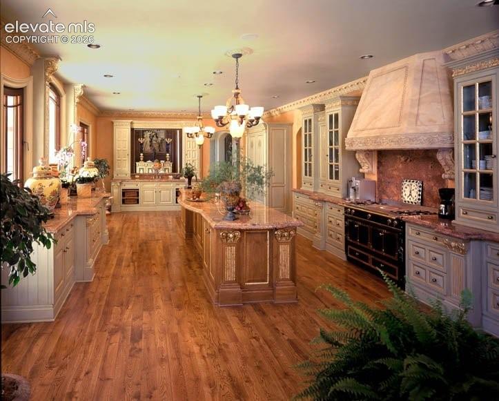 Image 21 of 37: Clive Christian Cabinetry state of the art La Cornue gas range
