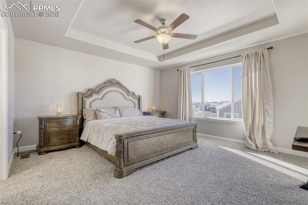 Image 18 of 42: views of Pikes Peak from primary bedroom