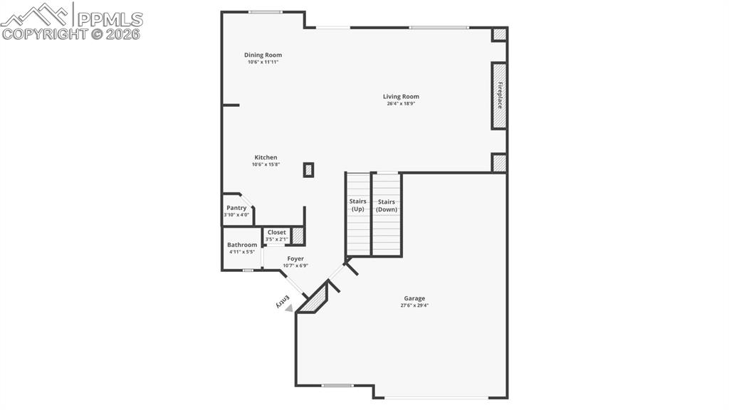Image 40 of 42: Main Level dimensions