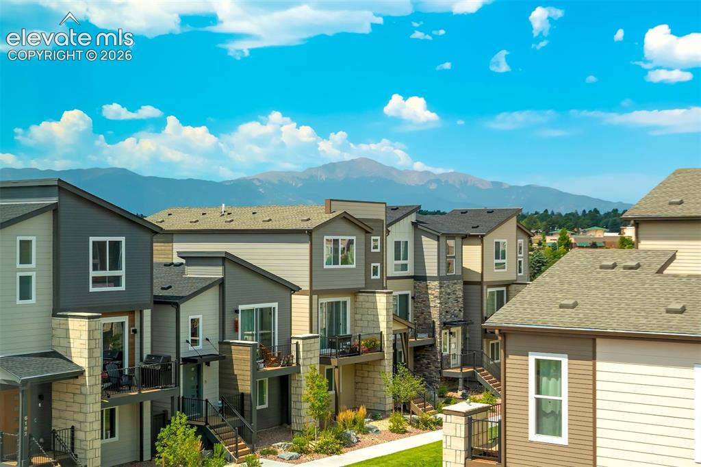 Image 45 of 50: Stunning views of Pikes Peak from the upstairs bedroom