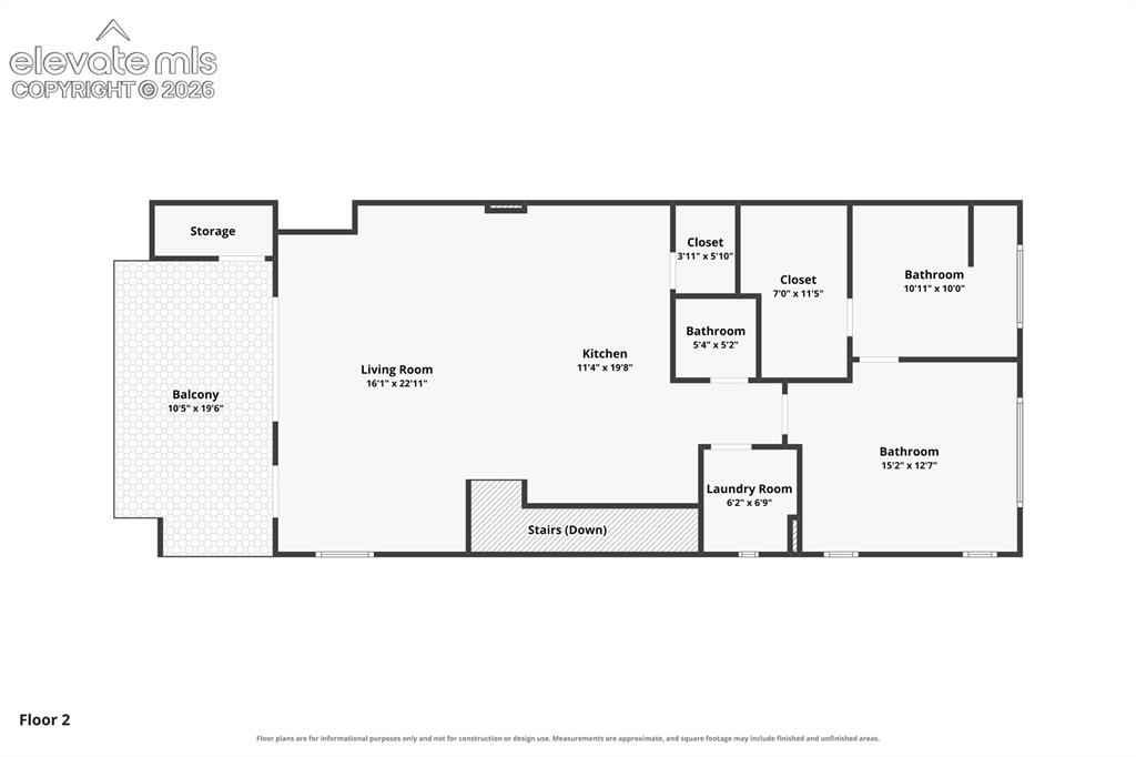 Image 34 of 50: Upper Level Floor Plan