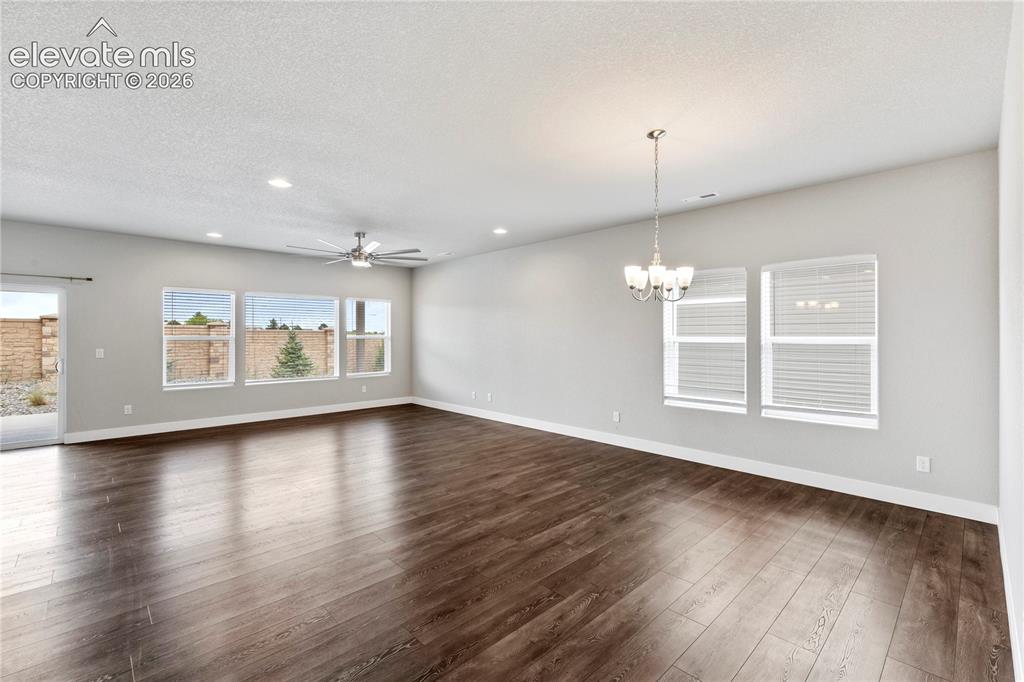 Image 11 of 22: Huge open area of living and dining