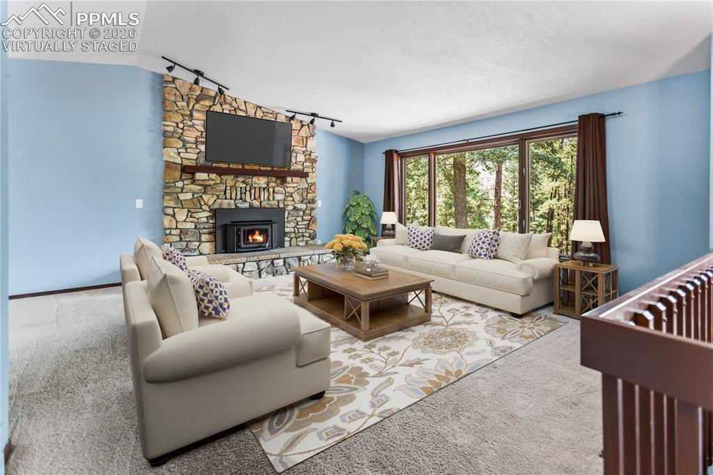 Image 3 of 34: Living room - virtually staged