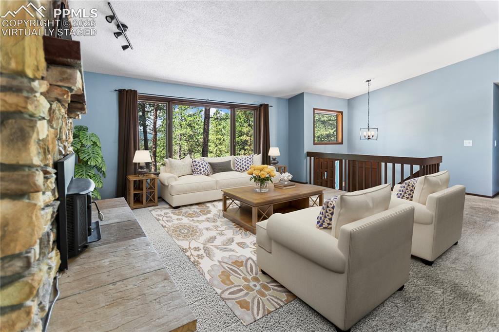 Image 4 of 34: Living room - virtually staged