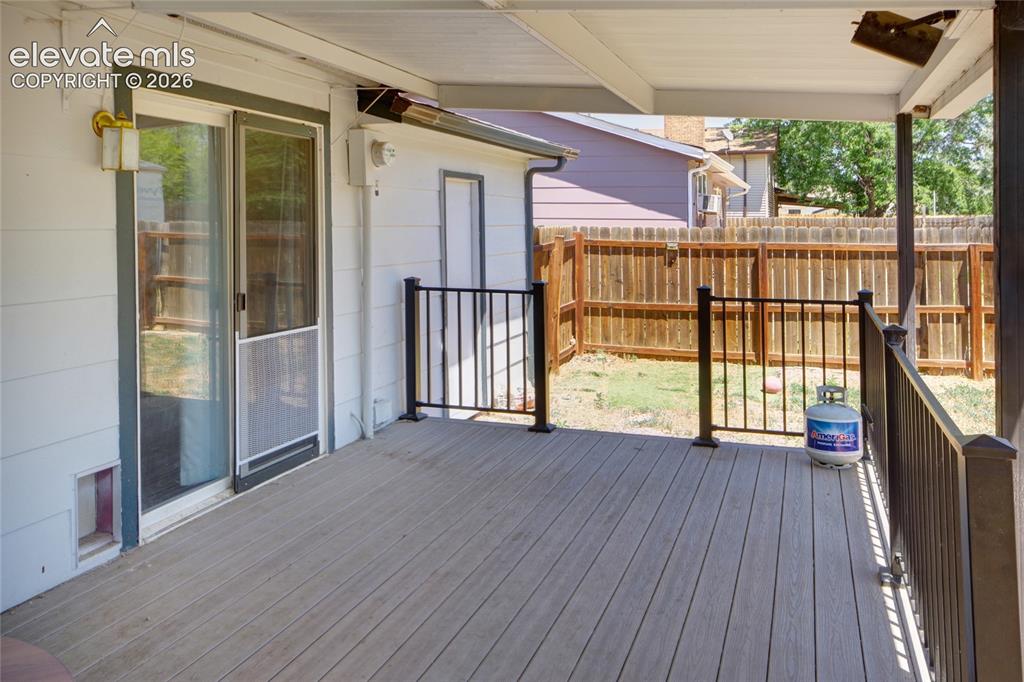 Image 21 of 26: Deck is covered