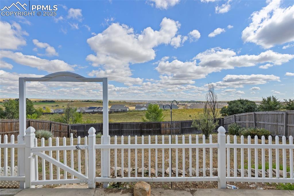 Image 39 of 50: Views to the East with the home and lot backed by a open space