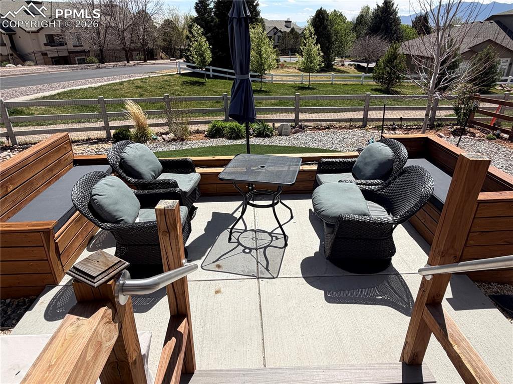 Image 36 of 44: Step out to the patio