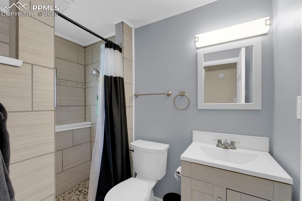 Image 19 of 29: Lower Level Bathroom