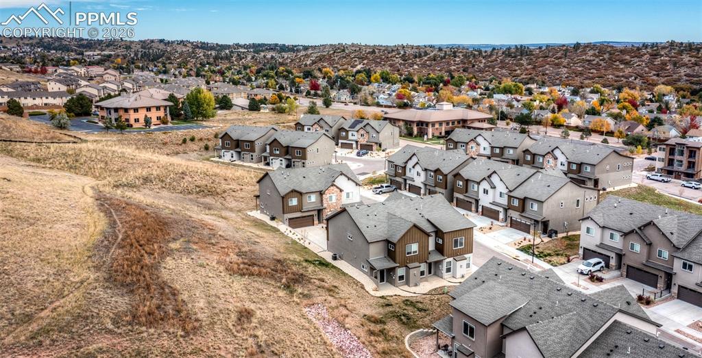 Image 44 of 49: Aerial view of residential area
