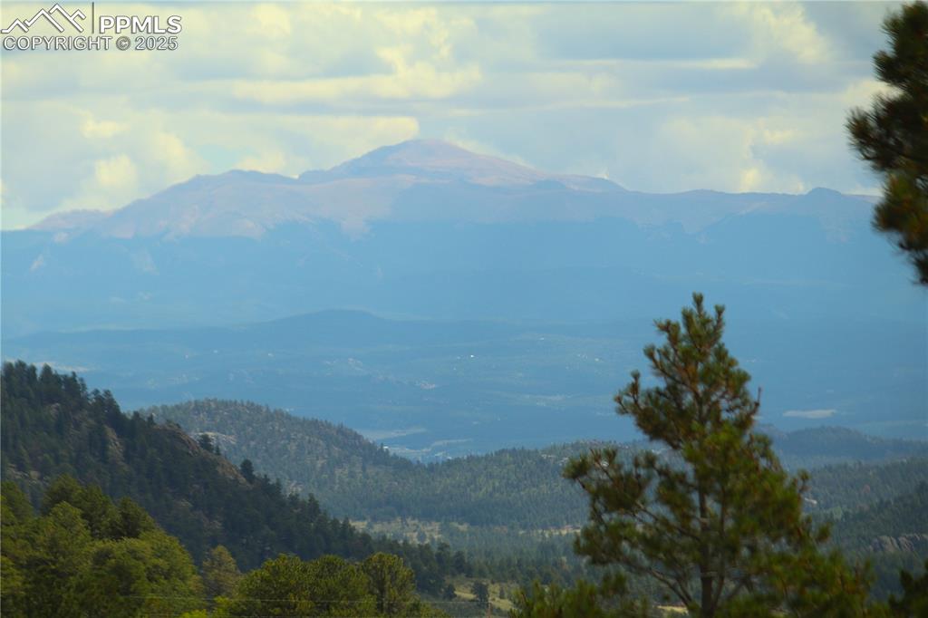 Caption: View of Pikes Peak
