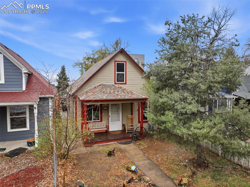 Caption: Front of Structure