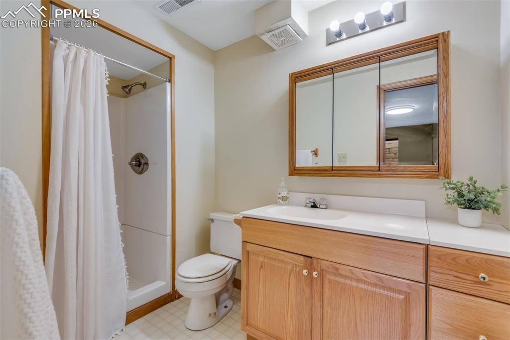 Image 31 of 34: 3/4 basement bath which is next to the basement bedroom