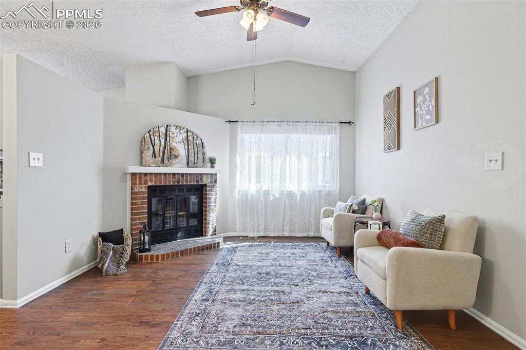 Image 4 of 31: Living room with tons of natural light