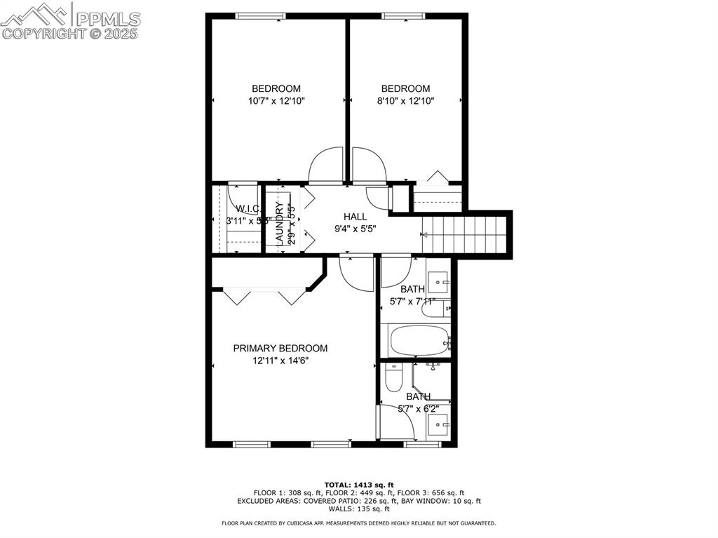 Image 30 of 31: Upper level -measurements approximate