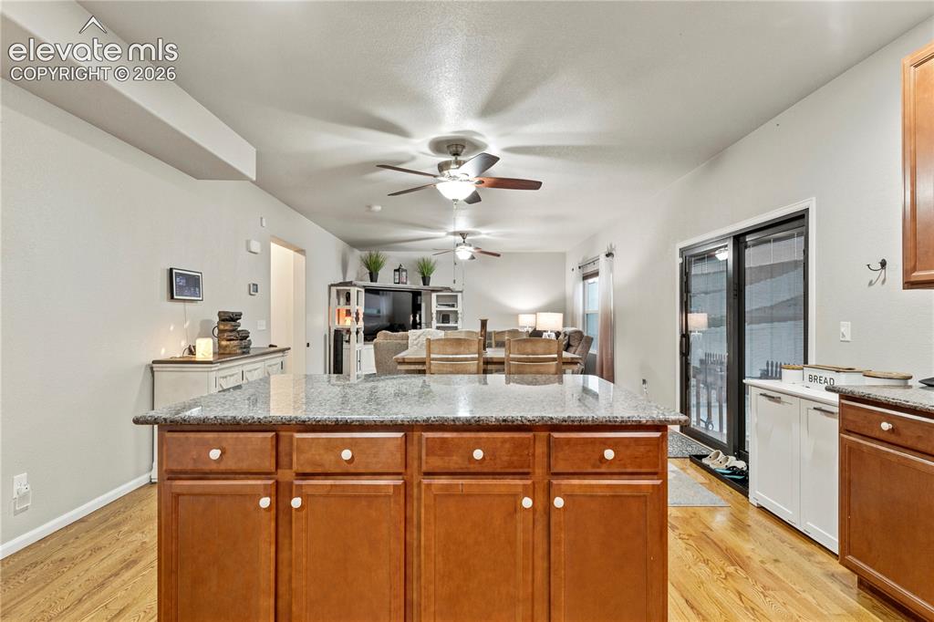 Image 9 of 43: Nice size kitchen island