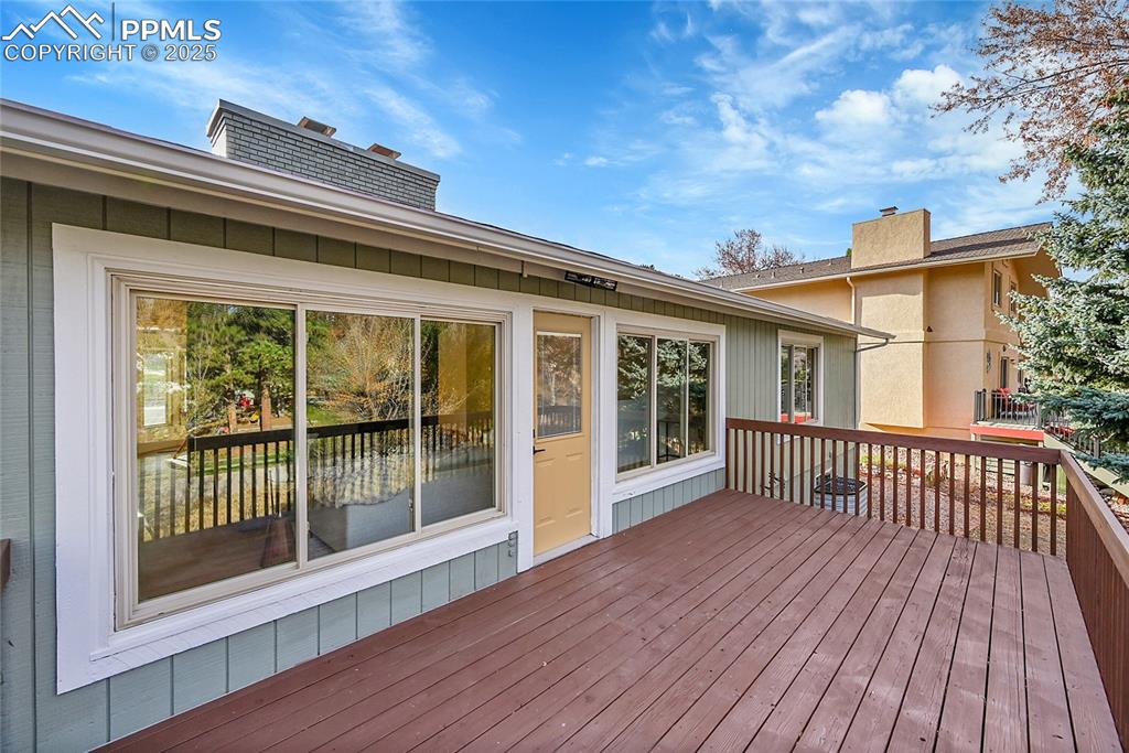Image 21 of 40: View of wooden deck